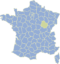 Carte de France Dijon