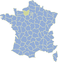 Carte de France Evreux